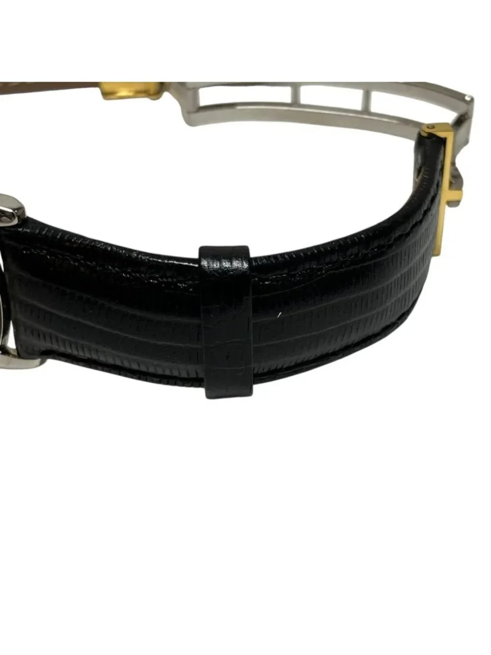 Fendi Watch SS Leather Quartz White Dial